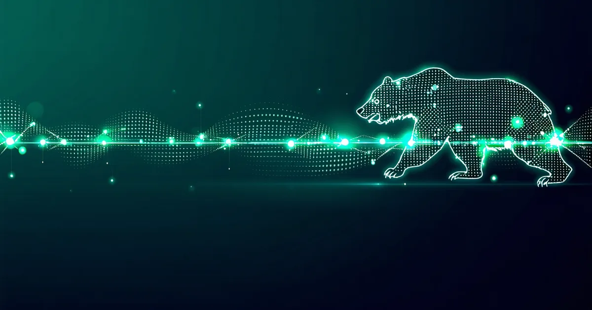 Abstract visualization of a data audit trail with timestamps and privacy records
