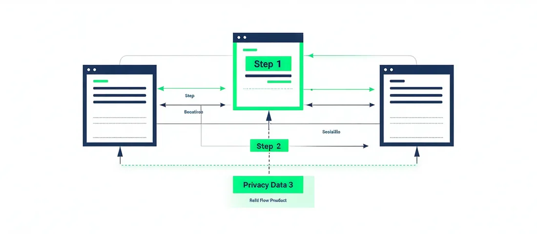 Diagram showing the three-step Consentpane consent infrastructure workflow
